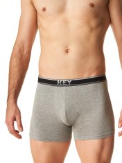 Key Pánské boxerky Key MXH 261 B24 M-2XL grafit XL