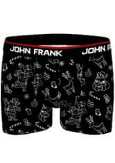 John Frank Pánské boxerky John Frank JFBD50-CH-SHINING XMAS M černá