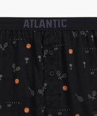 ATLANTIC Pánské boxerky Atlantic 2MBX-052 A'2 S-2XL černo-modrá L