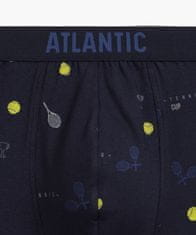 ATLANTIC Pánské boxerky Atlantic 3MH-050 A'3 S-2XL černá-grafitová-modrá XXL