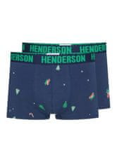 Henderson Pánské boxerky Henderson 41926 2PACK Tm. modrá XXL