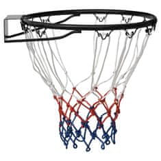 Vidaxl Basketbalová obroučka černá 39 cm ocel