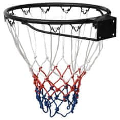 Vidaxl Basketbalová obroučka černá 39 cm ocel