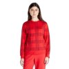 Pyžamo Mc Holiday Lw Rf L/Sweatshirt Textured Plaid/ Exact M Červená