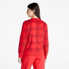 Calvin Klein Pyžamo Mc Holiday Lw Rf L/Sweatshirt Textured Plaid/ Exact L Červená