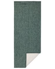 NORTHRUGS Běhoun Twin-Wendeteppiche 103095 green cream – na ven i na doma 80x250