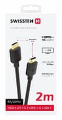 SWISSTEN kabel HDMI na HDMI 4K 60 Hz 2,0 M PVC 75501112