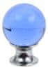 Knopka Crystal D 30 mm M6/Blue