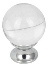 Domino Knopka Crystal D 30 mm M6/White