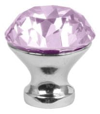 Domino Knopka Crystal A 30 mm M6/Pink