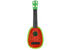 Lean-toys Ukulele Pro Děti Mini Kytara 4 Struny Ovoce Meloun 15"