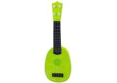 Lean-toys Ukulele Pro Děti Mini Kytara 4 Struny Ovoce Limetka Zelená 15"