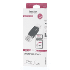 Hama USB čtečka karet OTG, USB-A/micro USB 2.0