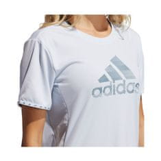 Adidas Tričko na trenínk modré S Wmns Badge OF Sport Necessi