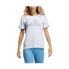 Adidas Tričko na trenínk modré S Wmns Badge OF Sport Necessi