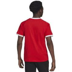 Adidas Tričko červené XL 3STRIPES Tee