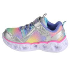 Skechers Boty stříbrné 21 EU Heart Lightsrainbow Lux