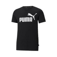 Puma Tričko černé S Ess Logo Tee JR