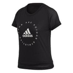 Adidas Tričko na trenínk černé XS Slim Graphic