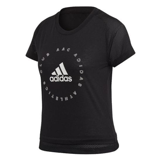 Adidas Tričko na trenínk černé XXS Slim Graphic