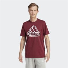 Adidas Tričko vínově červené XXL Fld Bos Logo