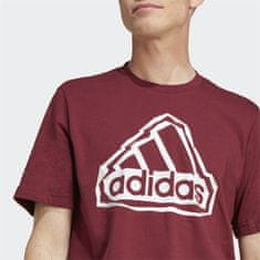 Adidas Tričko vínově červené XXL Fld Bos Logo