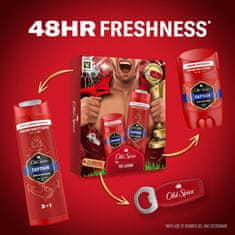 Old Spice Captain Footballer Dárková sada s deodorantem 50 ml, sprchovým gelem 250 ml a otvírákem na lahve