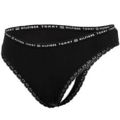 Tommy Hilfiger Tommy Hilfiger 3Pack tanga kalhotky UW0UW028240R7 Black XS