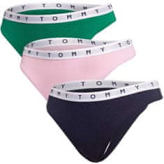 Tommy Hilfiger Tommy Hilfiger 3Pack tanga kalhotky UW0UW025210V3 Green/Pink/Black S