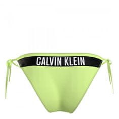 Calvin Klein Dámské plavkové kalhotky KW0KW02508 MOT neonově žluté - Calvin Klein S