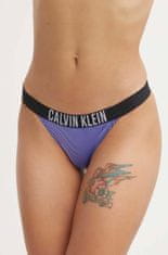 Calvin Klein Dámské plavkové kalhotky KW0KW02611 C86 modré - Calvin Klein L