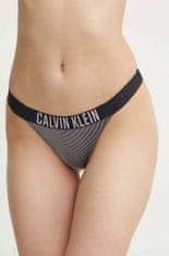 Calvin Klein Dámské plavkové kalhotky KW0KW02611 BEH černé - Calvin Klein L