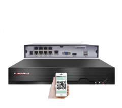 KAMERAK.cz PoE NVR-7408 8CH 8Mpx, H.265 rekordér pro 8 IP kamery, CZ menu