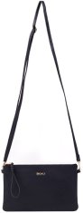 Dámská kožená crossbody kabelka 50532 black