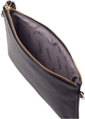 Dámská kožená crossbody kabelka 50532 black