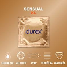 Durex Kondomy Sensual XL (Varianta 10 ks)