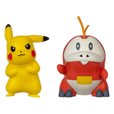 Jazwares Pokémon Gen IX Battle Figure Pack Mini Figure 2-Pack Pikachu & Fuecoco 5 cm