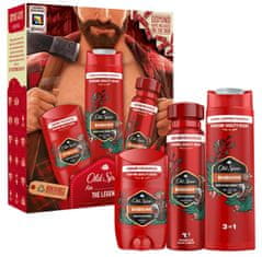 Old Spice Bearglove Lumberjack Sada s deodorantem ve spreji 150 ml, tuhým deodorantem 50 ml a sprchovým gelem 250 ml