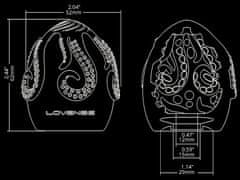 Lovense Lovense Kraken (White), elastické masurbační vajíčko