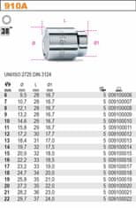 shumee BETA ZÁSUVKA 3/8"* 8mm...