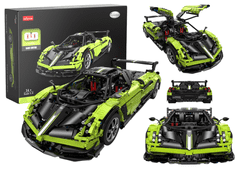 shumee Stavební bloky Auto RC Rastar 1:8 Pagani Huyara BC Green 2896 Elements