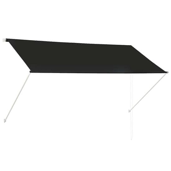 Vidaxl Zatahovací markýza antracitová 250 x 150 cm