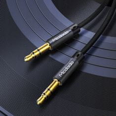 Mcdodo MCDODO MINI JACK 3,5MM STEREO ZÁSTRČKA AUX AUDIO KABEL NAPÁJENÍ 1M