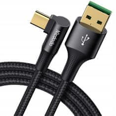 Mcdodo MCDODO ÚHLOVÝ KABEL PRO RYCHLÉ NABÍJENÍ TELEFONU USB-C 6A 1,2M