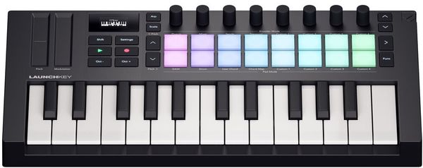  midi kontrolér novation launchkey mini výkonný kontrolér 