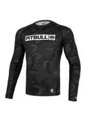 PitBull West Coast PitBull West Coast Rashguard Dl. rukáv Net Camo Hilltop II - černý