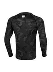 PitBull West Coast PitBull West Coast Rashguard Dl. rukáv Net Camo Hilltop II - černý