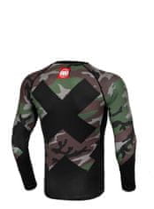 PitBull West Coast PitBull West Coast Rashguard Dl. rukáv Cross Camo - camo zelený