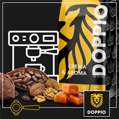 ORCA Blue Orca Doppio Crema & Aroma, zrnková káva, 1 kg, 80% Arabica, 20% Robusta