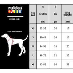 RUKKA PETS Rukka Cube Mini Harness postroj černý/červený L